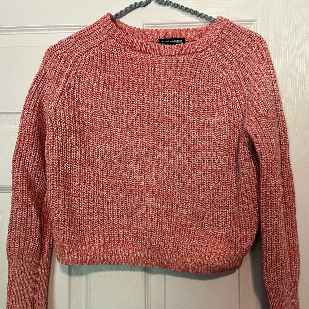 AMERICAN APPAREL Cropped Knit Sweater